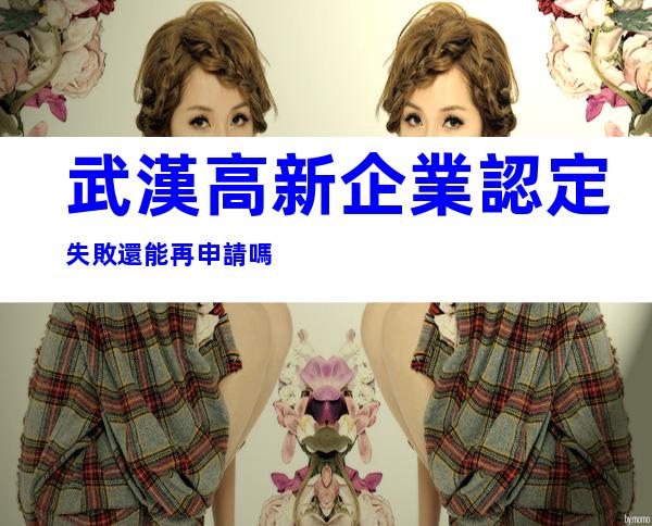 武漢高新企業認定失敗還能再申請嗎